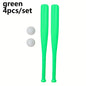 2/4pcs Lightweight Plastic Baseball Bat with Ball Set