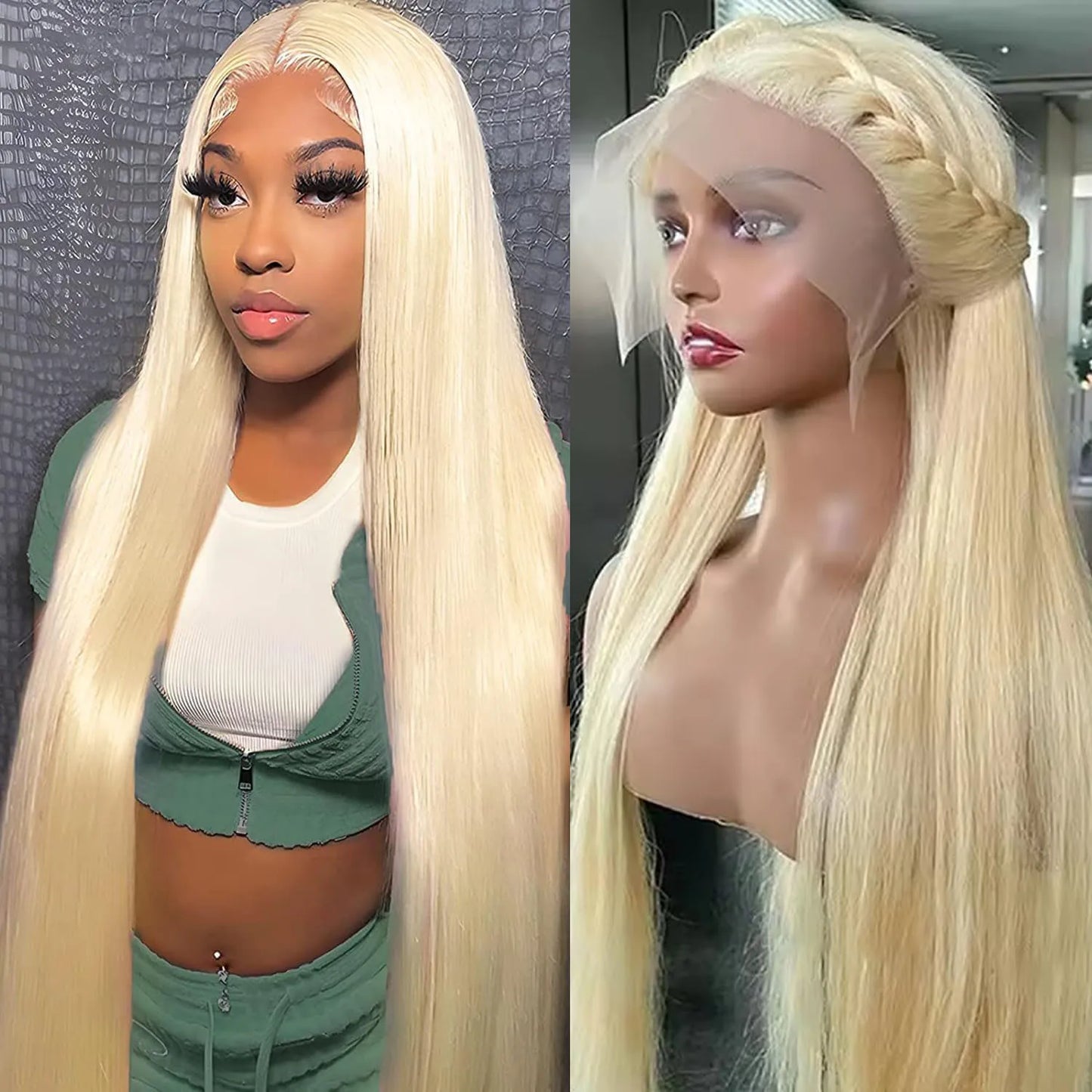 30 Inch 613 Lace Front Wig Human Hair 200% Density 13x6