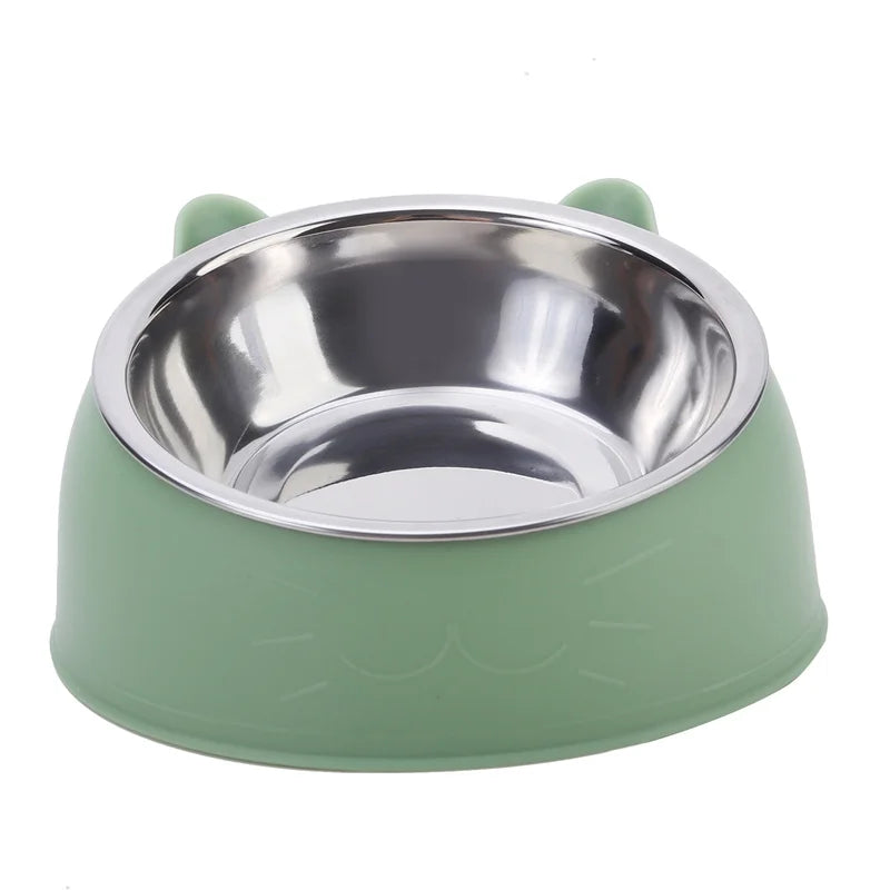 Cat Bowl Lovely Creative Inclined Kitten Puppy Food