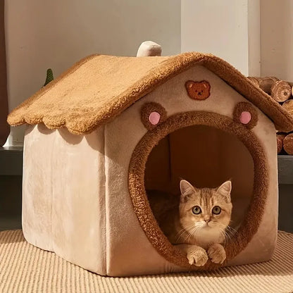 Foldable Pet House Removable Washable Cat House Puppy