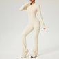 TRY TO BN Sports Yoga Jumpsuit Long Sleeves Zipper