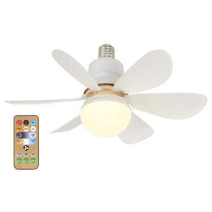 LED 40W ceiling fan light E27 with remote control for dimming,