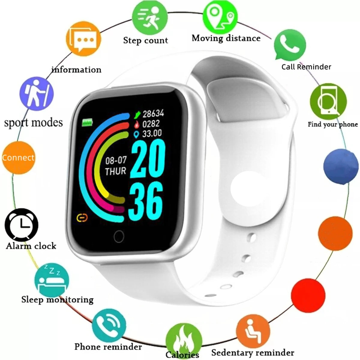 Smartwatch Men Women Wristwatches Smart Watch Message