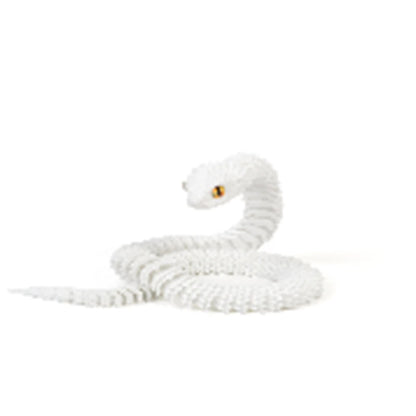 3D Printed Snake Decoration Colorful Model 3D