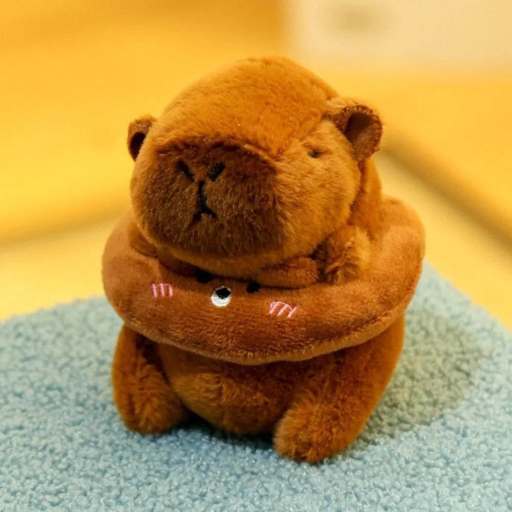 Cute Capybara Plush Toy Hoodie with Wings Simulation Doll