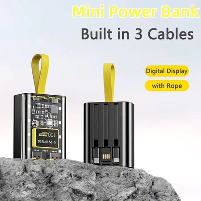 Transparent Power bank Dual USB Fast Charging Powerbank