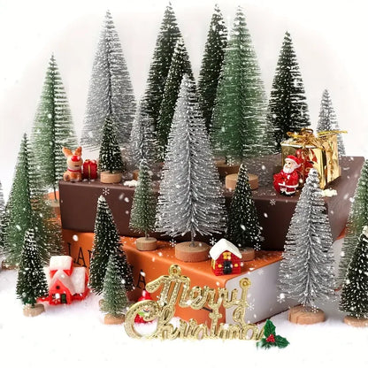 3/15/30pcs Mini Christmas Trees,