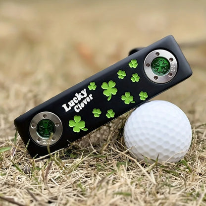 1pc Black Lucky Clover Golf Putter, Club Size 32-36 inches, Equipped with Head Protection, Golf Accessories, Detachable ﻿