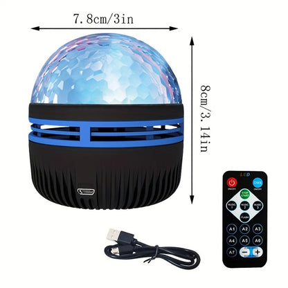 USB Galaxy Projector Aurora 5V Night Light 360° Rotating