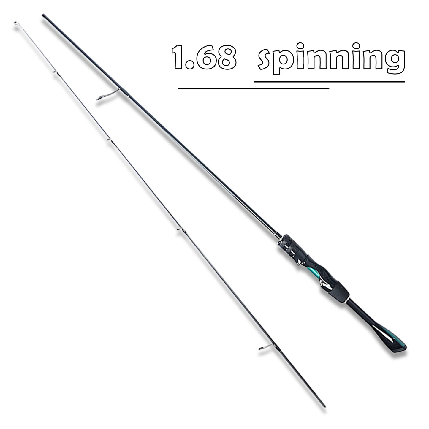 High-Carbon Fiber Ultra-Light and Ultra-Fast Adjustable Lure Rod 1.68m 1.8m 1.98m Solid Carbon Fiber Rod Tip Lightweight, Strong and Durable Quick Response Special-Shaped Handle Piano Paint Finish Korean Sic Ceramic Ring with