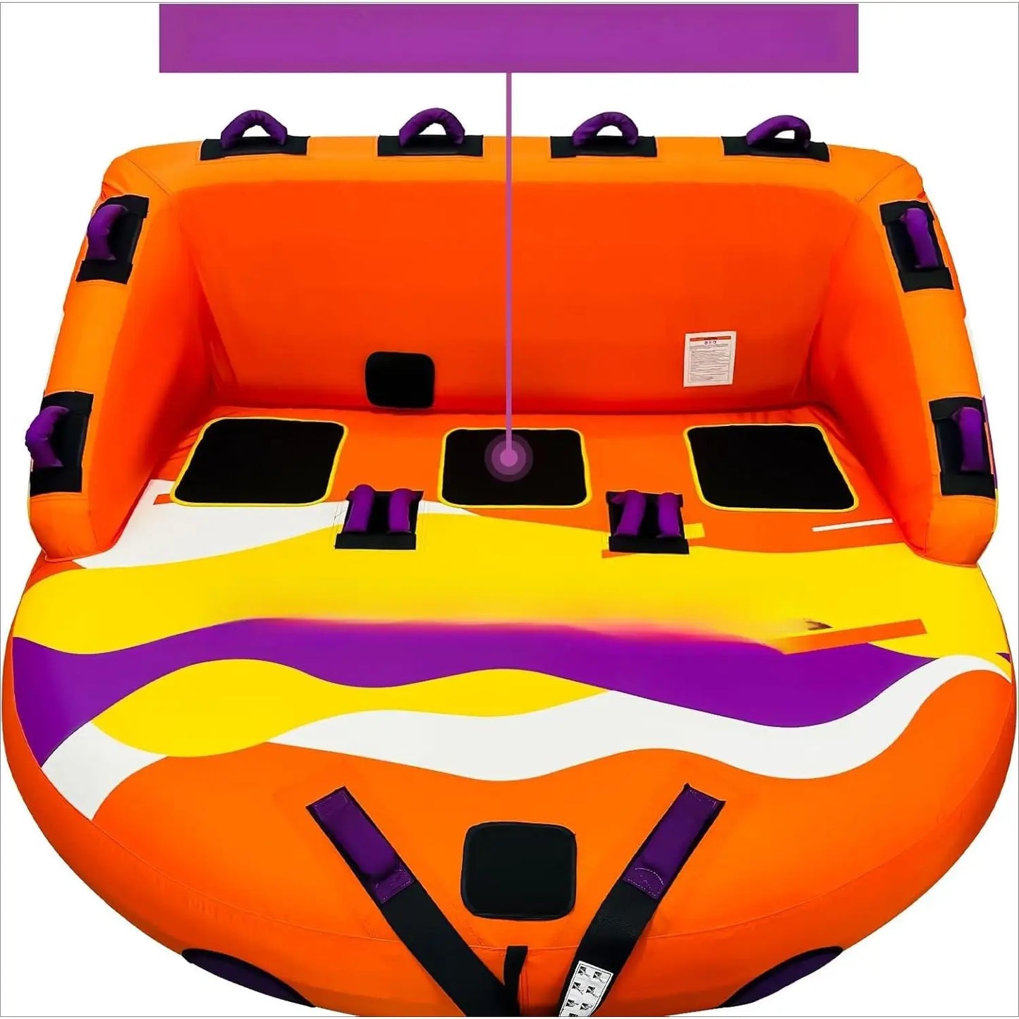 Inflatable Water Towable Tube for Boats Heavy-Duty 1-3 RideRS
