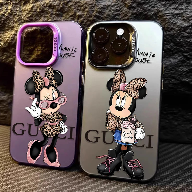 Disney Minnie Cute Creative Hard Phone Case for IPhone 17 16 15 14 13 12 11