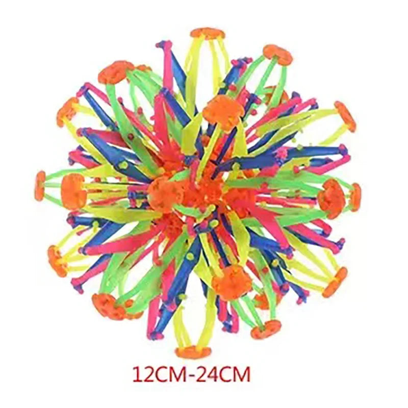 Children's magic telescopic ball outdoor flower ball