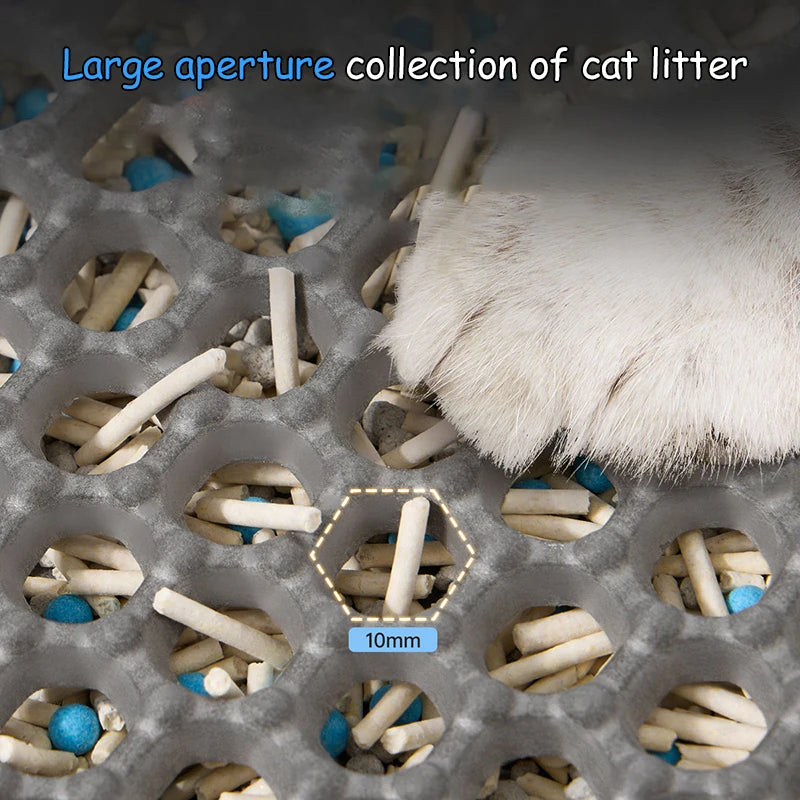 90CMX60CM Cat Litter Mat Waterproof Double Layer Pet Litter Box Mat