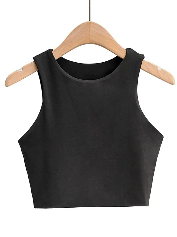 2023 Summer Fashion Women Sexy Slim Tops O-neck