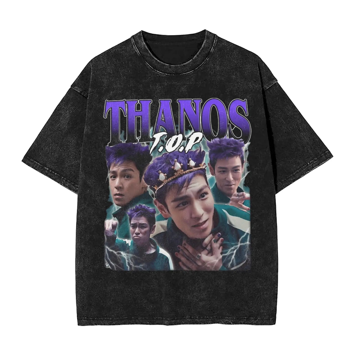 Harajuku Washed T Shirt Choi Seung Hyun T.O.P