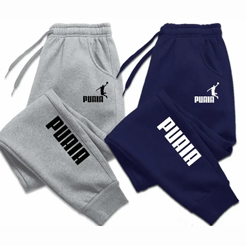 PUAIA Print Men's Pants Autumn/Winter New Sport Jogging