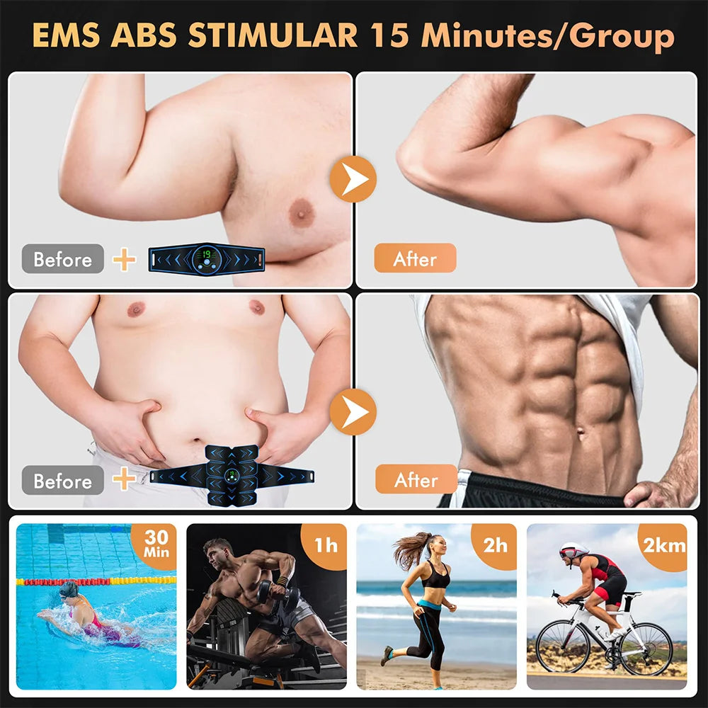 EMS Abdominal Muscle Patch Exercise And Fitness Muscle Trainer