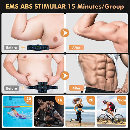 EMS Abdominal Muscle Patch Exercise And Fitness Muscle Trainer
