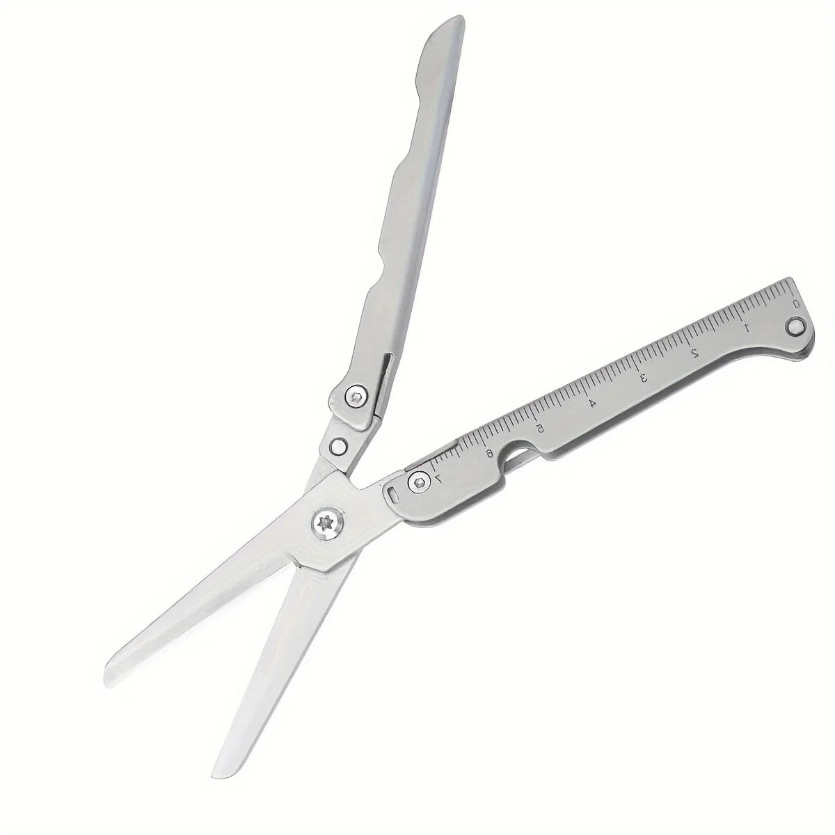 Portable Multifunctional Folding Scissors, Stainless Steel