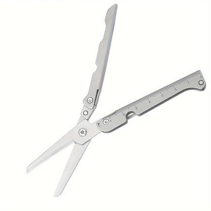 Portable Multifunctional Folding Scissors, Stainless Steel