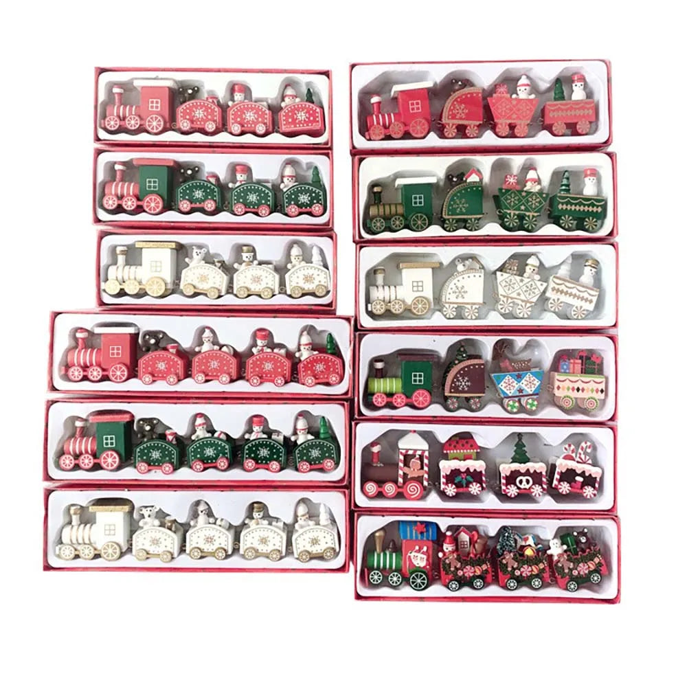 Christmas Wood Train Decoration,Christmas Ornaments