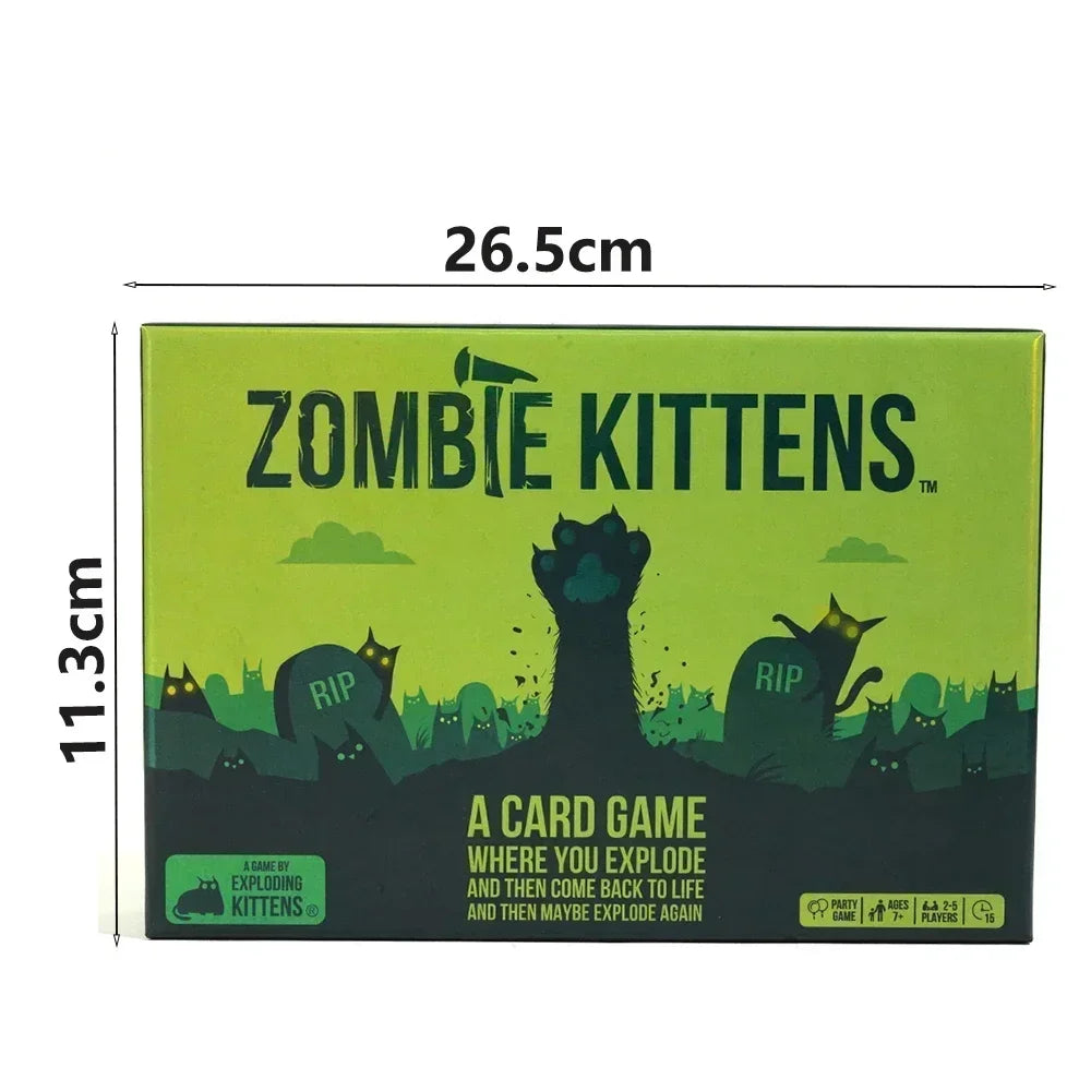Zombie Kittens Card Game Fun Family Card Games