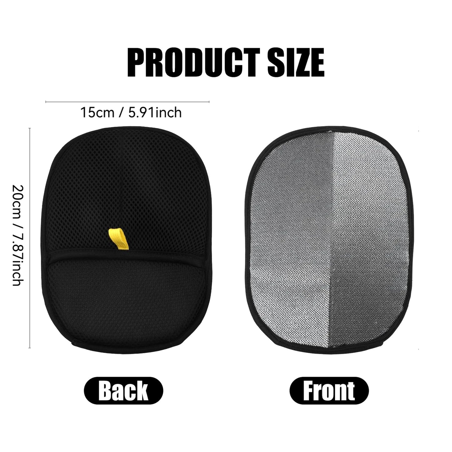 Pet Hair Removal Tool Reusable Static Removal Gloves, Double-Sided Grooming