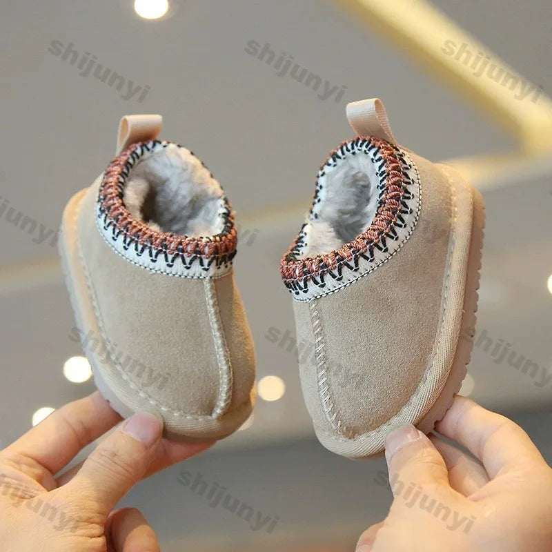 Baby Warm Casual Flat Low Top Snow Boots