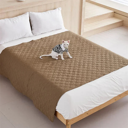 Water Repellent Bedspread on The Bed King Size