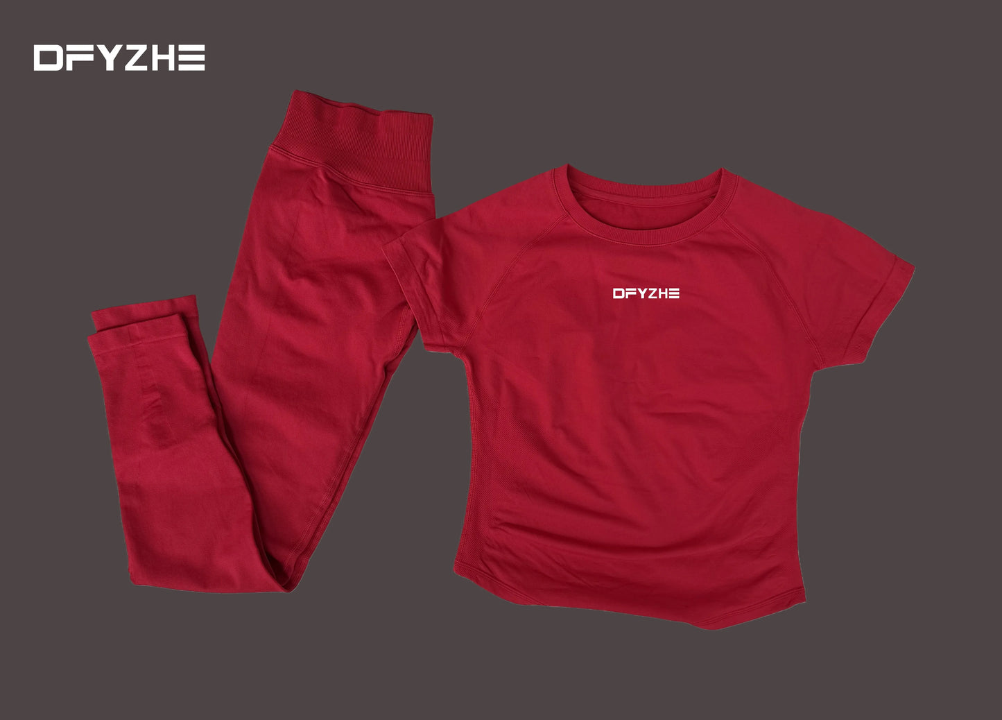 DFYZHE round neck breathable short sleeved+long pants