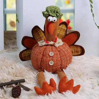 Turkey Doll Thanksgiving Plush Decoration Holiday Party