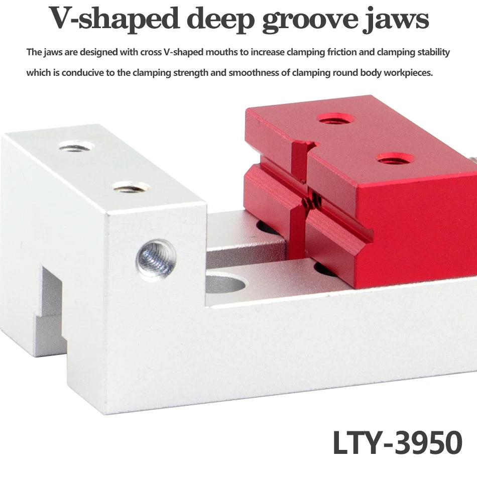 Precision Mini Vise Engraving Machine CNC Drilling Machine Small Welding Table All Aluminum Operation Manual Table Clamp