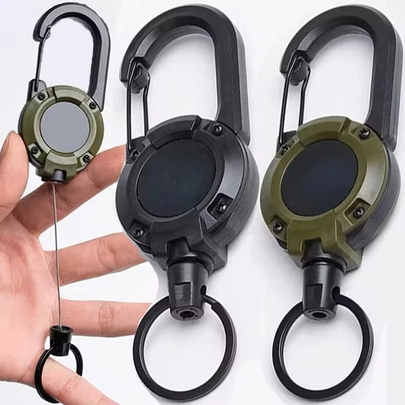 Retractable Heavy Duty Pull Reel Carabiner Strong