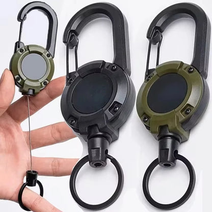 Retractable Heavy Duty Pull Reel Carabiner Strong