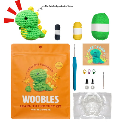 Non-Finished Product Beginner Crochet Kit DIY Crochet Stuffed Animal Kits ﻿