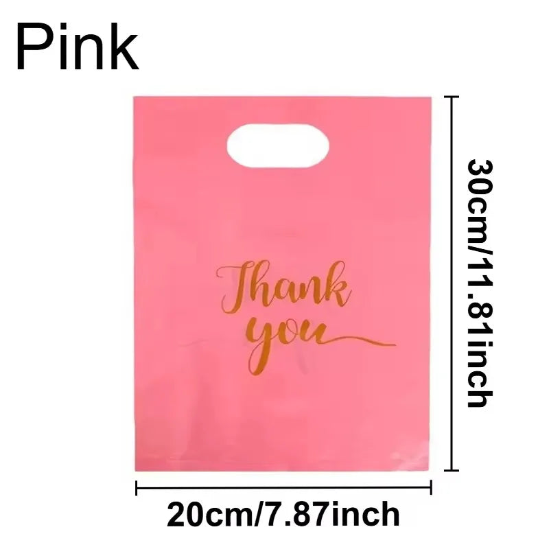 100PCS Thanksgiving Gift Bag Black Product Shopping Bag Candy