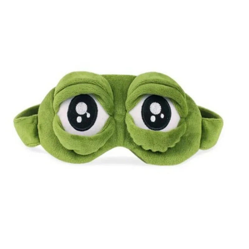 3D Sad Frog Sleep Mask Natural Sleeping Eyeshade