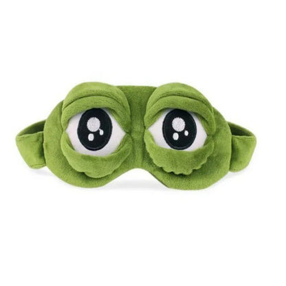 3D Sad Frog Sleep Mask Natural Sleeping Eyeshade