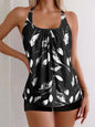 2025 Sexy Strappy Tankini Floral Printed Swimsuit Women