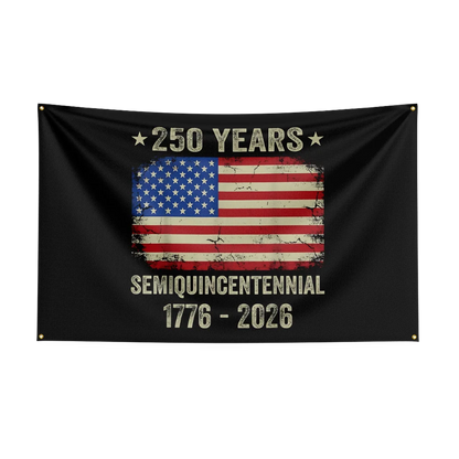 US 250th Anniversary 1776 2026 Semiquincentennial Flag,