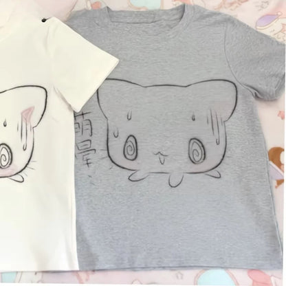 Japanese Oversized T Shirt Women Clothing Short Sleeve O-neck