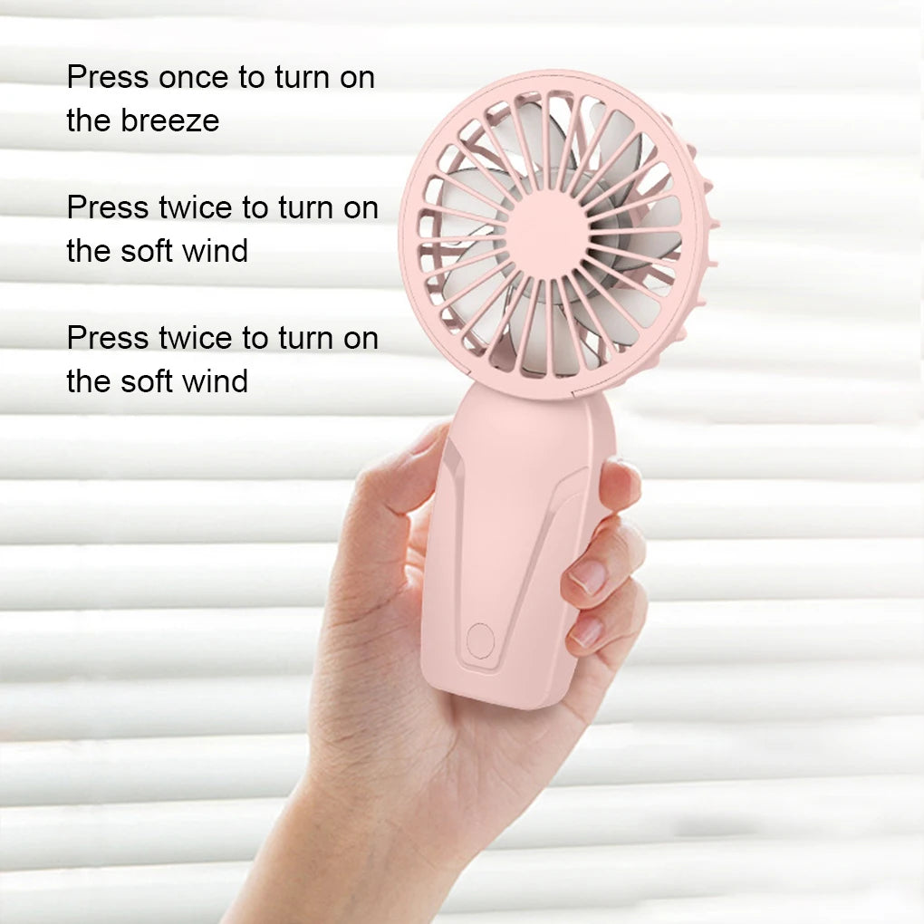 Portable Handheld Small Fan ABS Lightweight Cute