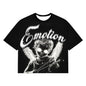 New Summer Letter Rhinestone Short Sleeve Black Men's T-Shirt