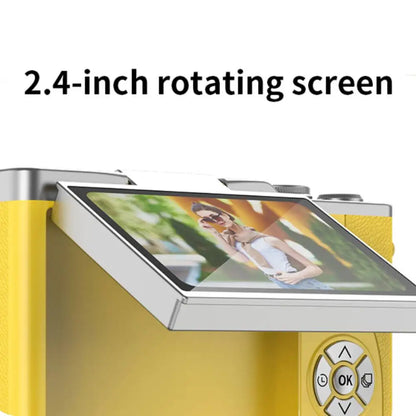 4K Digital Camera CCD 180° Flip Screen Selfie Camera