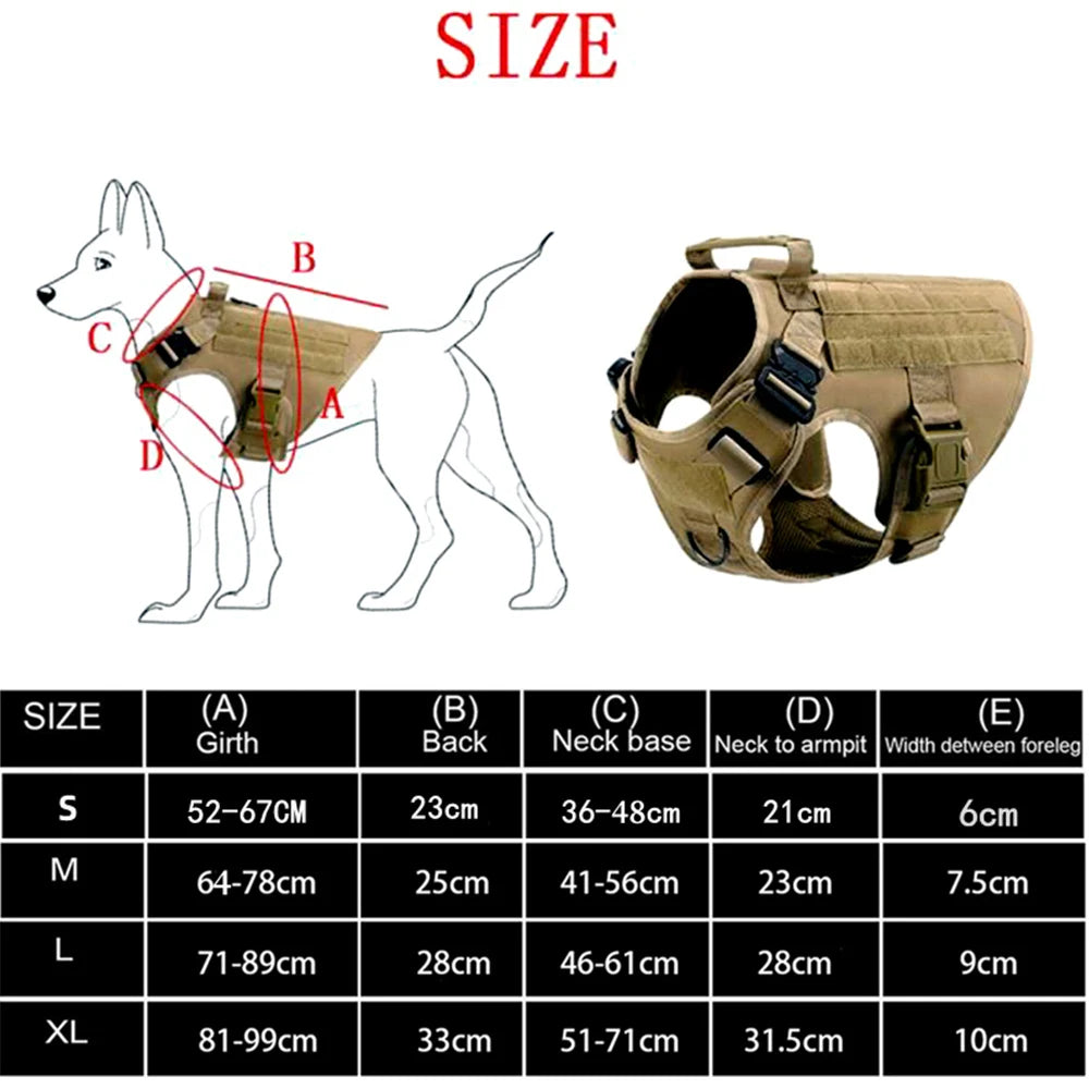 Tactical Military Vest Pet German Shepherd Golden Retriever