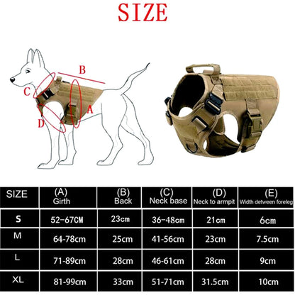 Tactical Military Vest Pet German Shepherd Golden Retriever