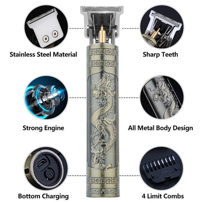 Retro T9 Original Haircutting Machine Set Jackets Trimmer