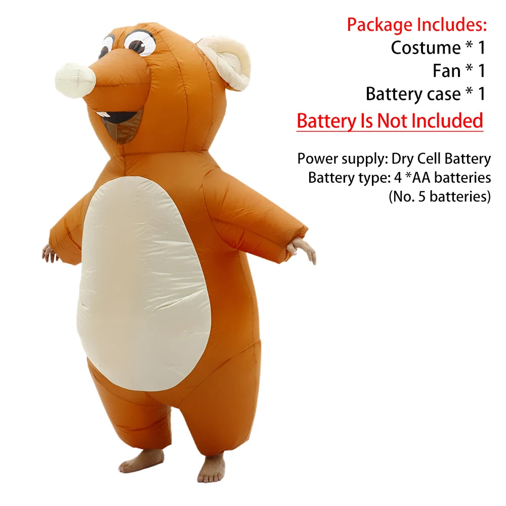 Inflatable Mouse Costume for Adult Blow Up Mouse Style