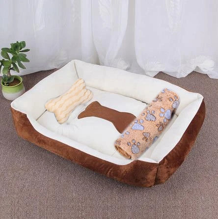Pet Large Dog Bed Warm House Candy-colored